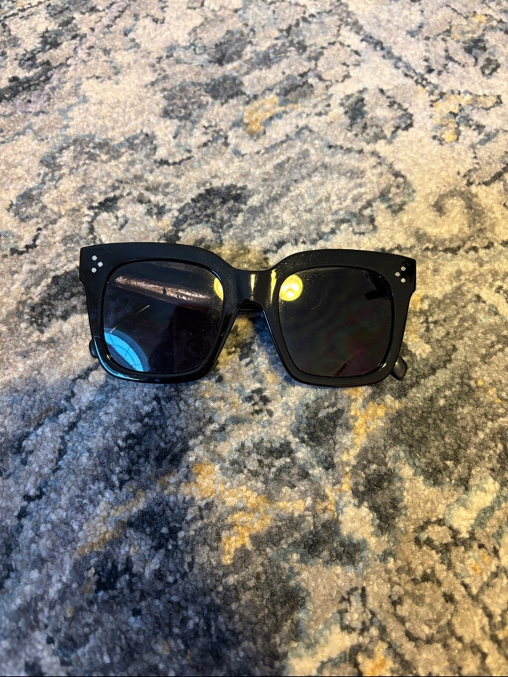 Black Square Cat Eye Sunglasses